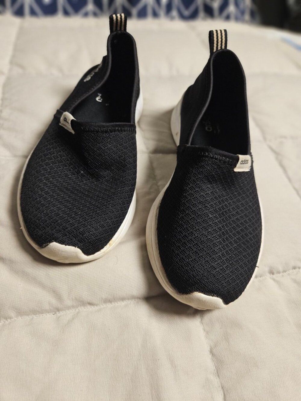 Adidas Black Mesh Slip-On Shoes Women's 6